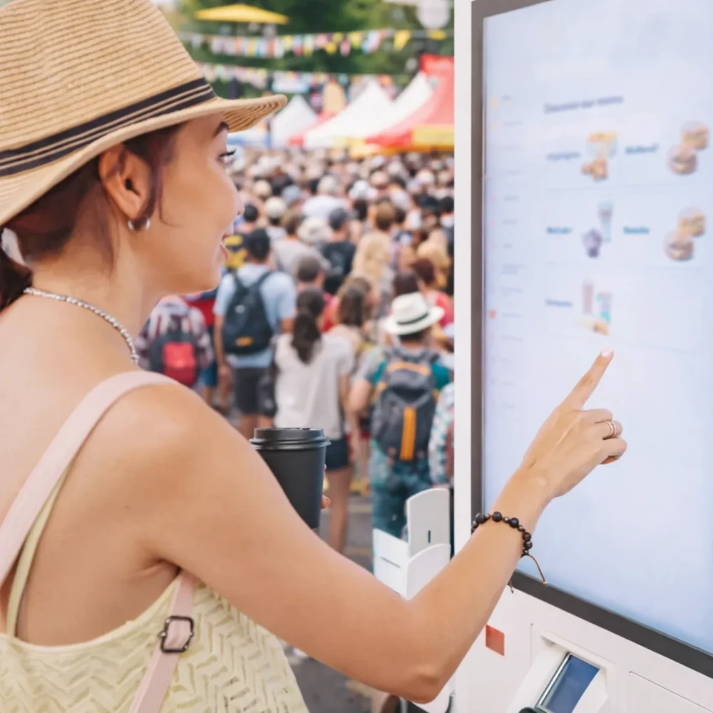 Eposbuddy dashboard with crowd in the background