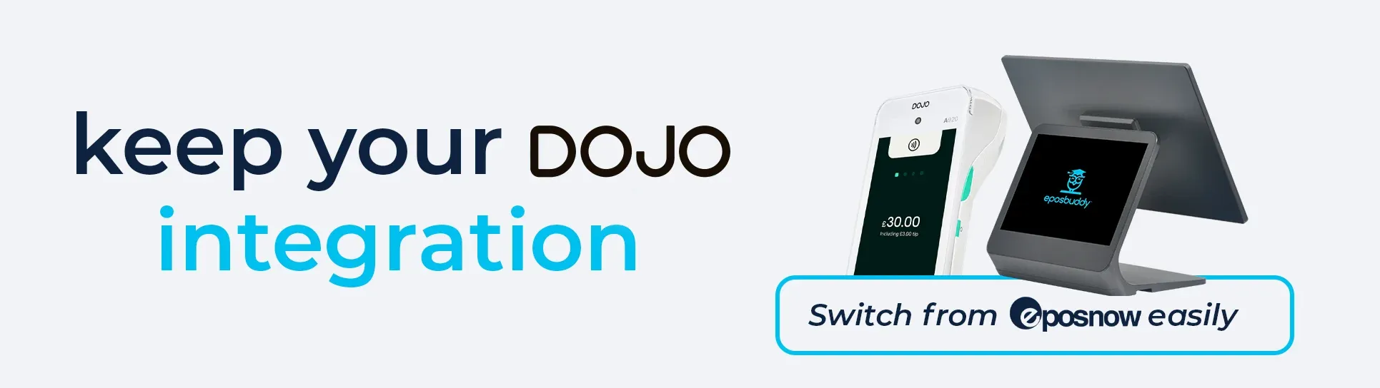 keep your dojo integration - images of a terminal and till system